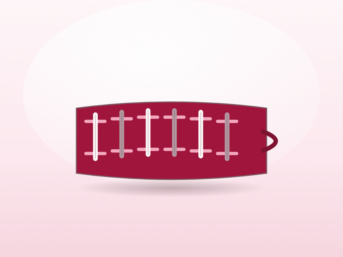 The leather cable roll unrolled, six cables held in its elastic slots.